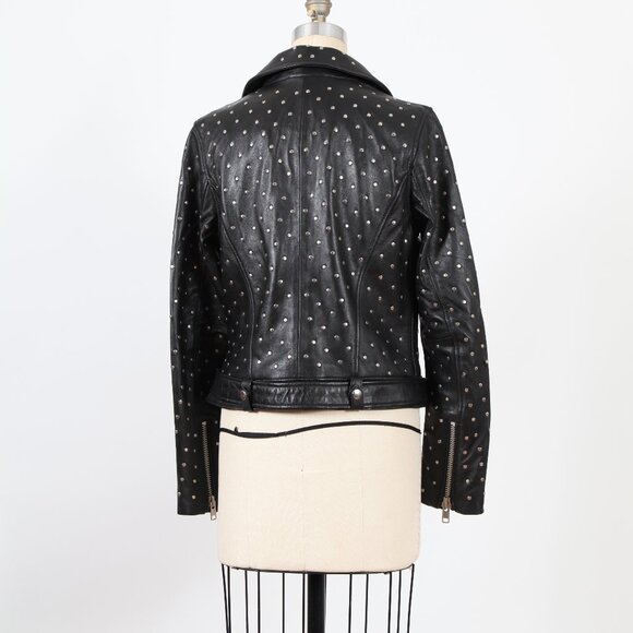 Whet Blu Claudia Studded Leather Jacket - Picture 2 of 3